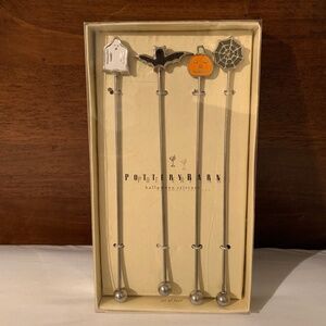 Pottery Barn Halloween Stirrers Set of Four